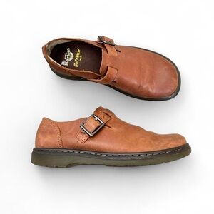Dr. Martens Vintage Tan Leather Mules